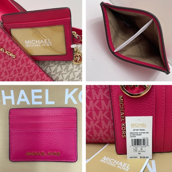 MICHAEL KORS
Large Pebbled Leather Card Holder Case
Electric Pink 
NWT - Picture 3 of 16